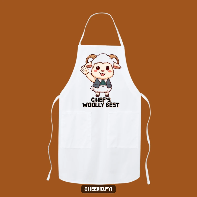 Funny Happy Sheep Waistcoat Apron, Friendly Chef Perfect Gift