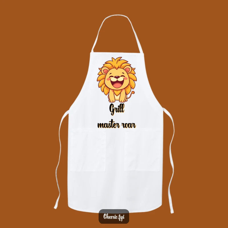 Funny Lion Roar Apron - Hearty Chef Kitchen Gift