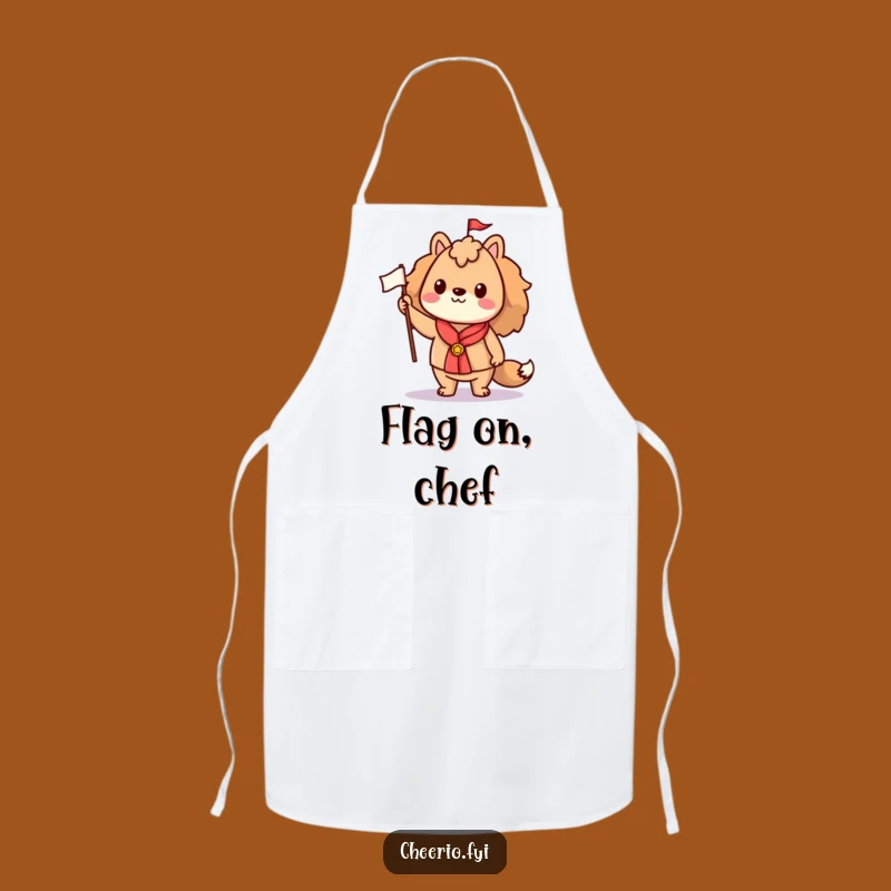 Funny Proud Animal Flag Apron: Chef's Spirit, Cooking Humorous Gift
