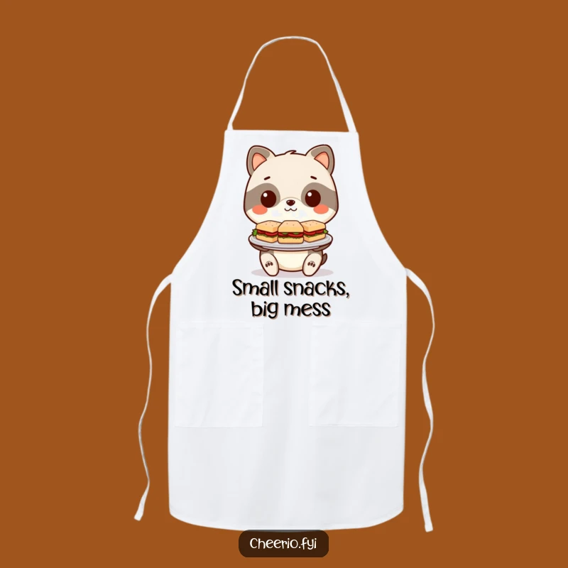 Funny Sandwich Chef Apron: Stylized Animal Offers Mini Delights, Practical Funny Gift!