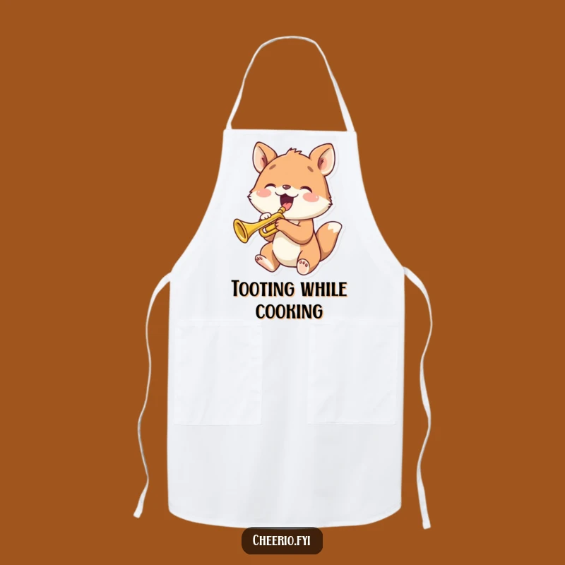 Funny Animal Trumpet Apron: Cook with Musical Merriment