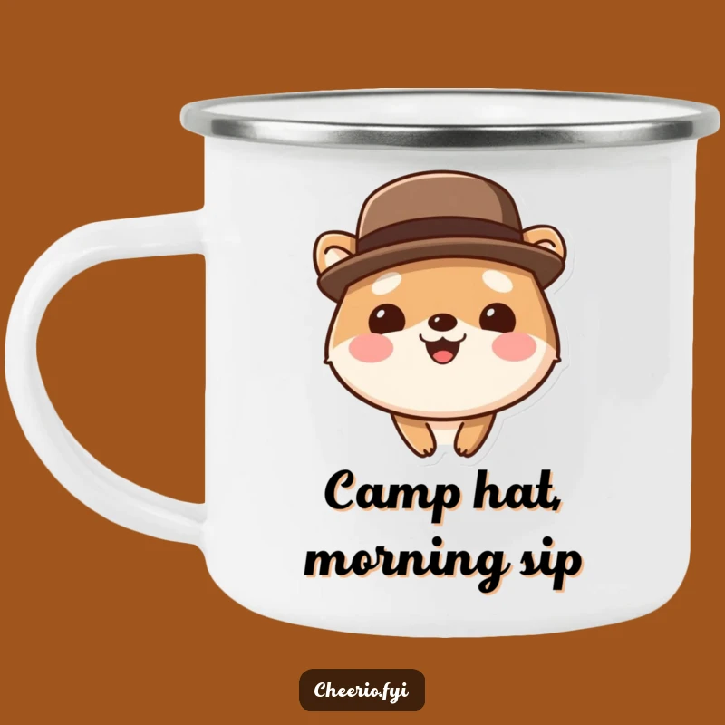 Funny Bowler Hat Animal Camping Mug - Dapper Adventures - Unique Funny Gift