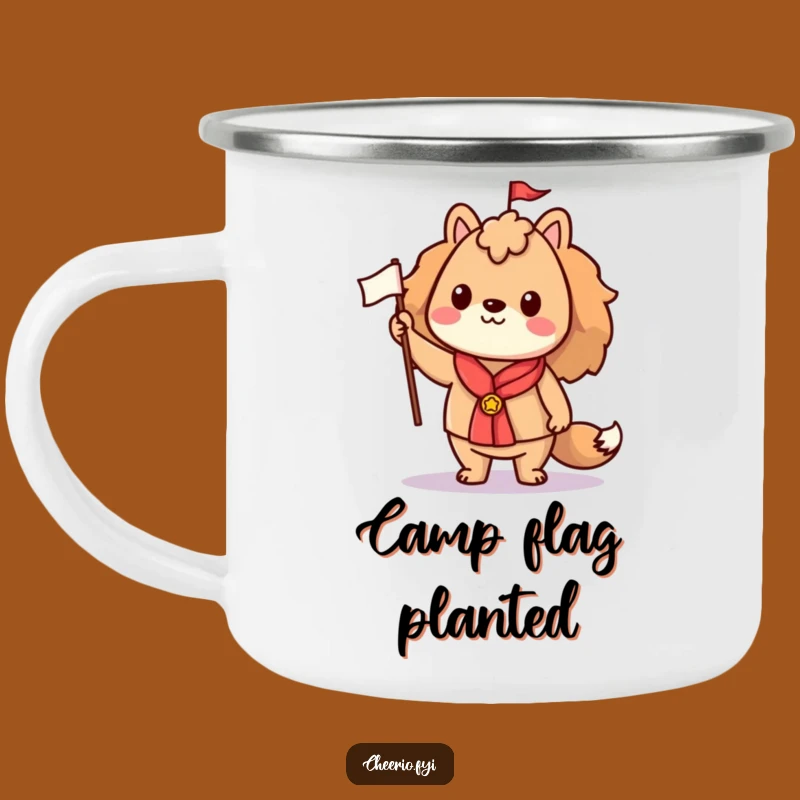Funny Proud Animal Flag Camping Mug: Outdoor Spirit, Adventure Humor Gift