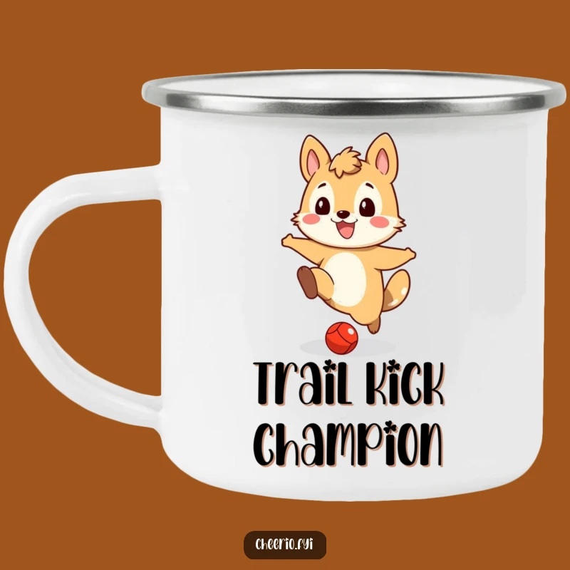 Funny Animal Kicker Camping Mug, Playful Hydration for Adventures