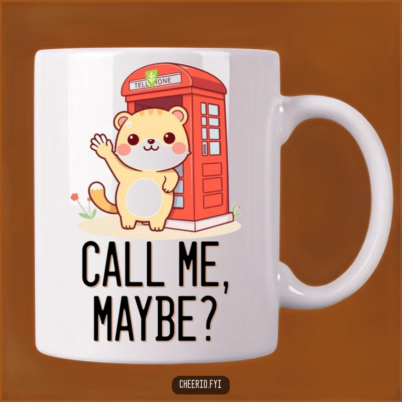 Funny Animal Phone Booth Wave Mug: A Cheerful Greeting Gift