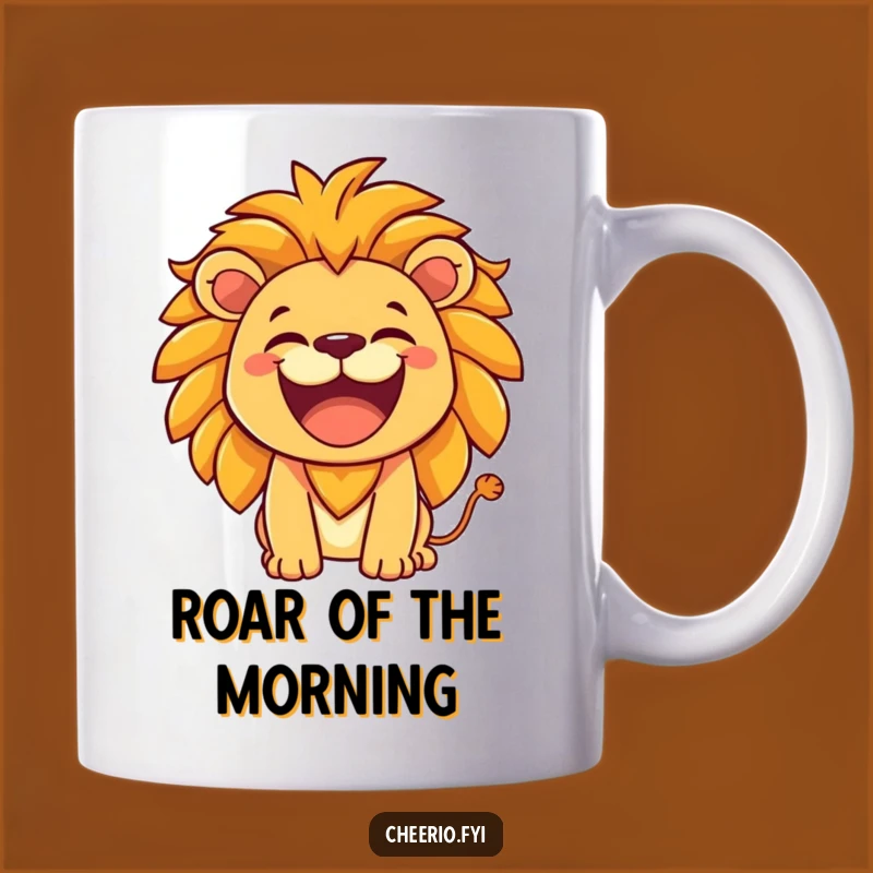 Funny Lion Roar Mug - Hearty Laugh King Gift