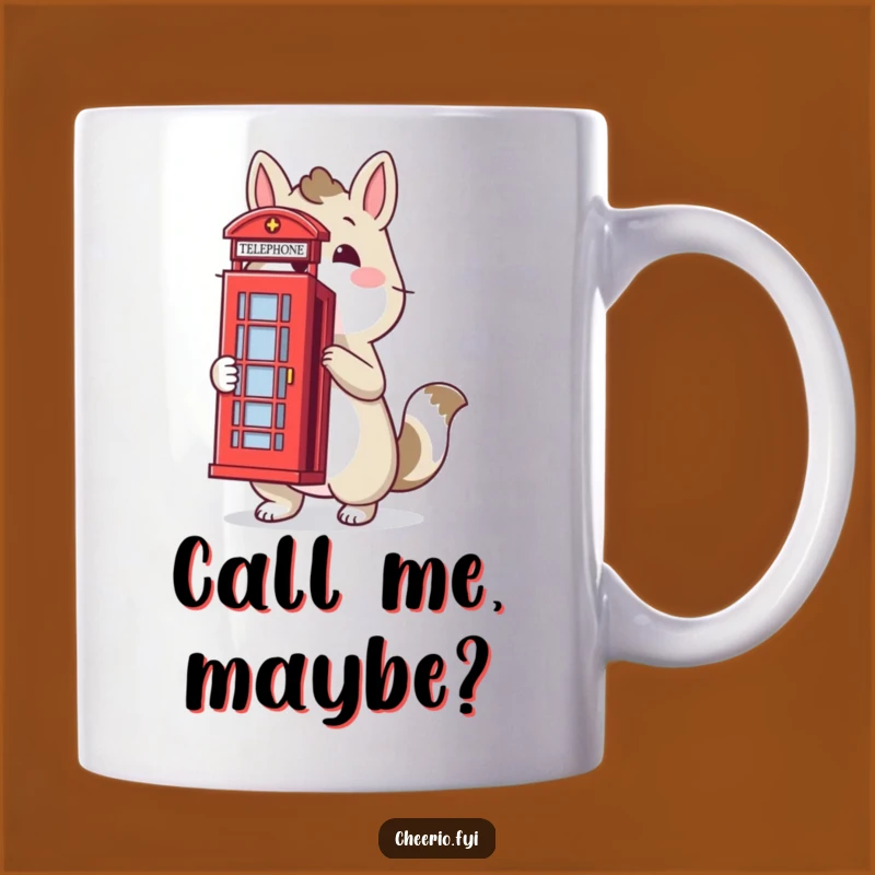 Funny Proud Animal Telephone Box Mug: A Quirky British Humor Gift