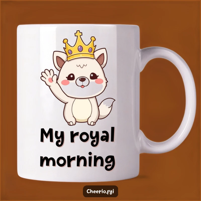 Funny Regal Animal Crown Wave Mug: Royal Humor and a Perfect Gift for Royalty