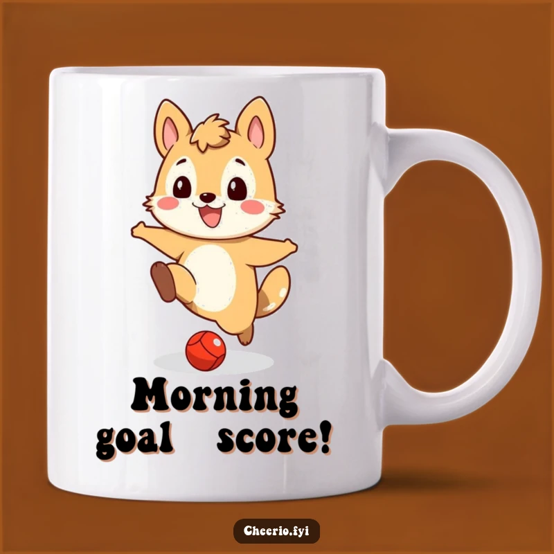 Funny Animal Kicker Mug, Perfect Playful Gift for Sports Fans