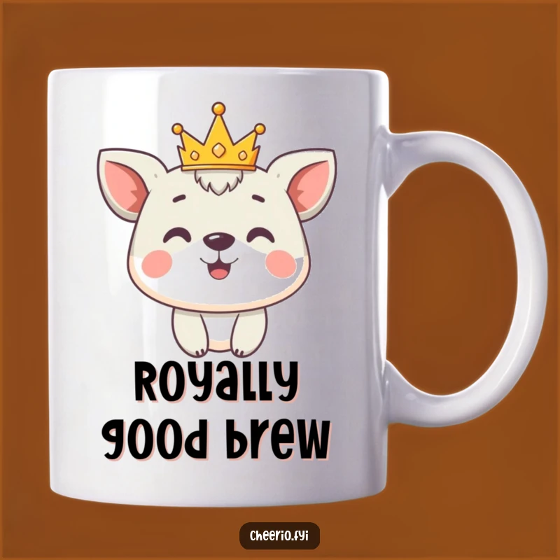 Funny Cute Animal Crown Mug: Proud Royalty Gift for Regal Personalities