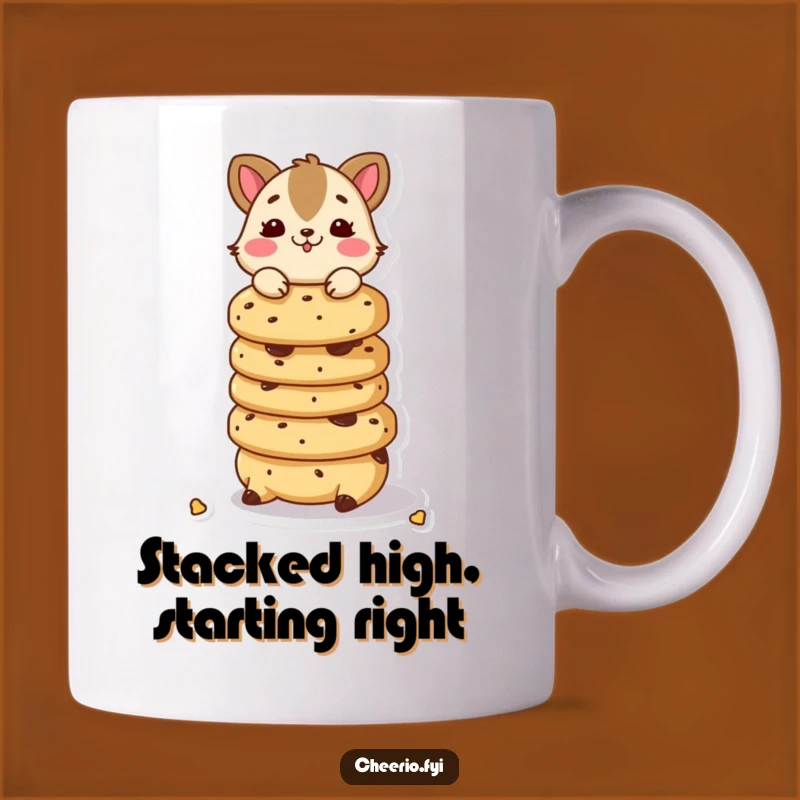 Funny Scone Balancing Animal Mug: Playful Character, Tea Time Fun, Perfect Funny Gift