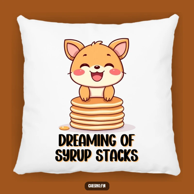 Funny Pancake Animal Pillow: Cozy Grin & Stack - Soft & Hilarious Funny Gift