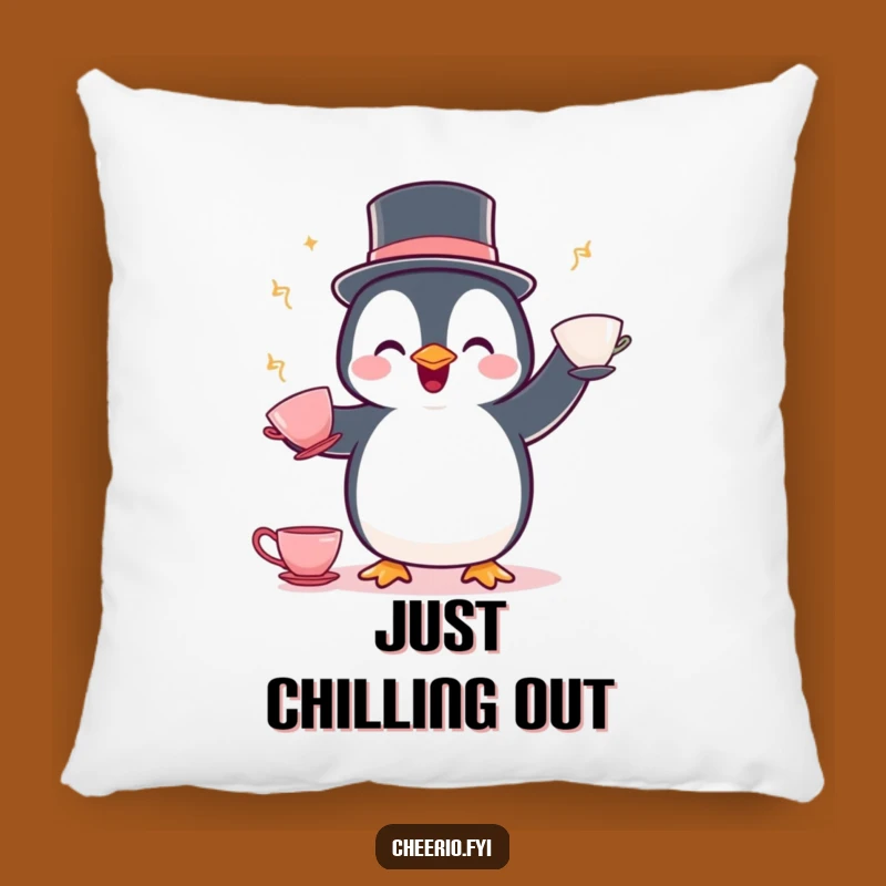 Funny Penguin Juggling Pillow: Cozy Whimsy for Your Home