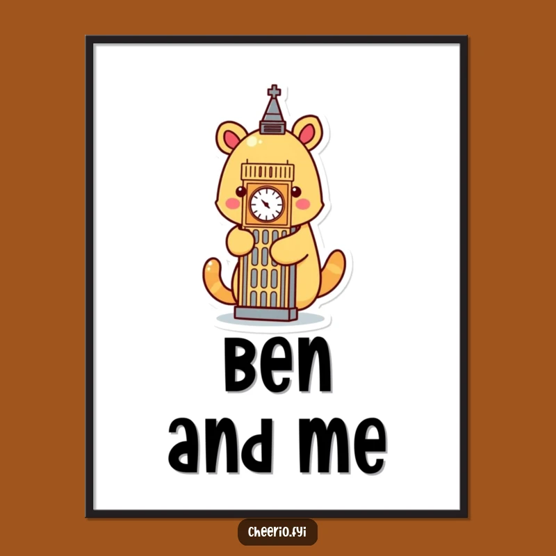 Funny Animal Big Ben Digital Art: Instant London Charm