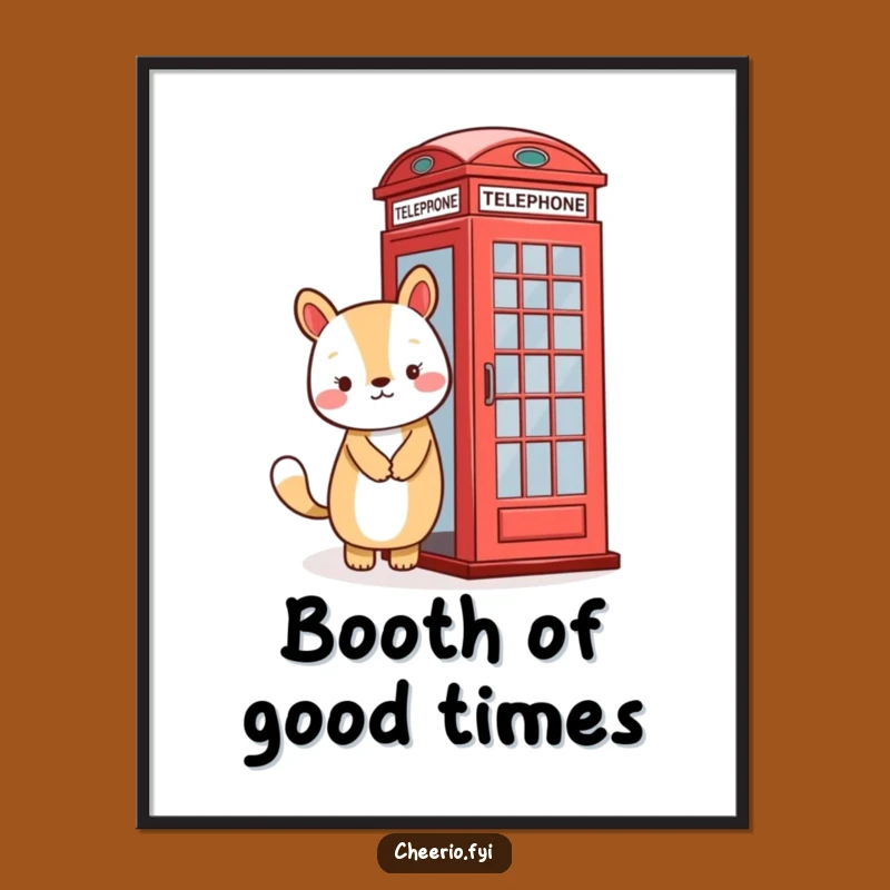 Funny Animal Booth Print: Vintage Charm and Friendly Smiles for Your Digital Decor