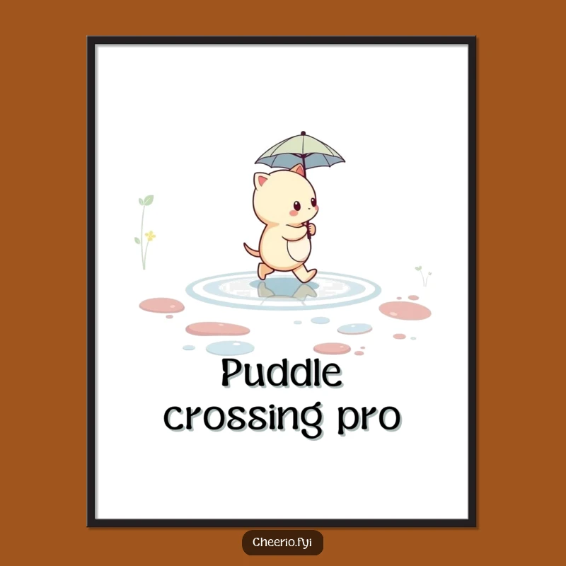 Funny Creature Umbrella Digital Print: Instant Whimsy for Your Walls