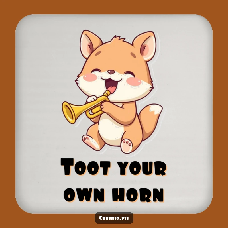Funny Animal Trumpet Coaster: Protect Surfaces with Musical Cheer