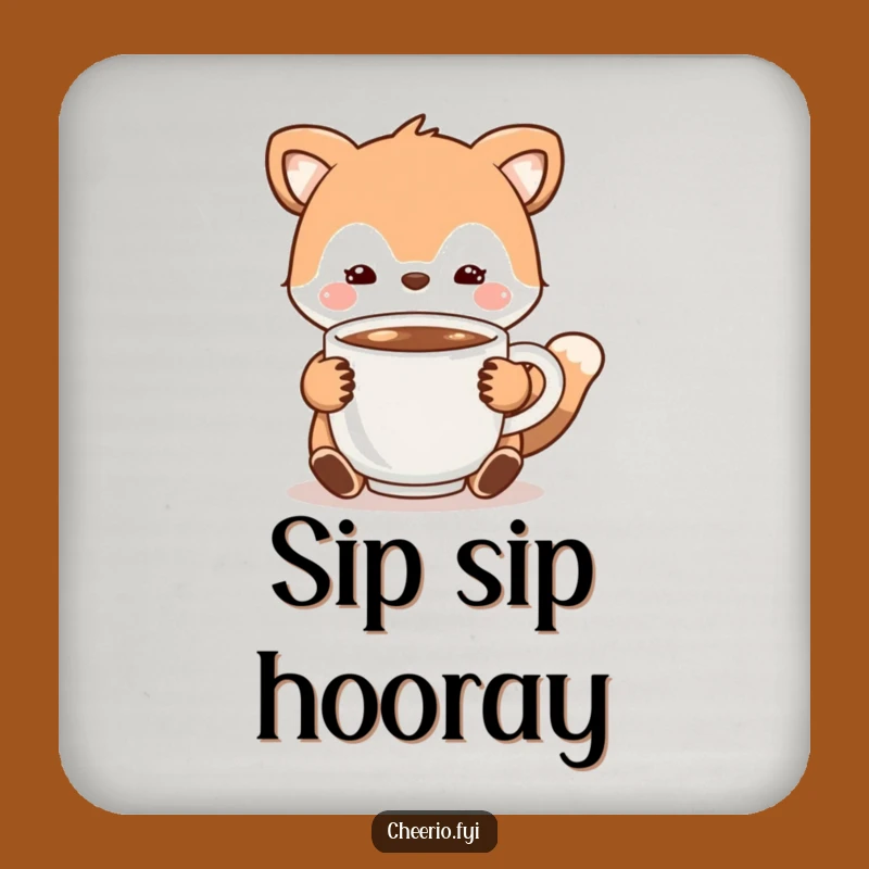 Funny Cocoa Animal Coaster: Protect Surfaces with Cozy Warmth!