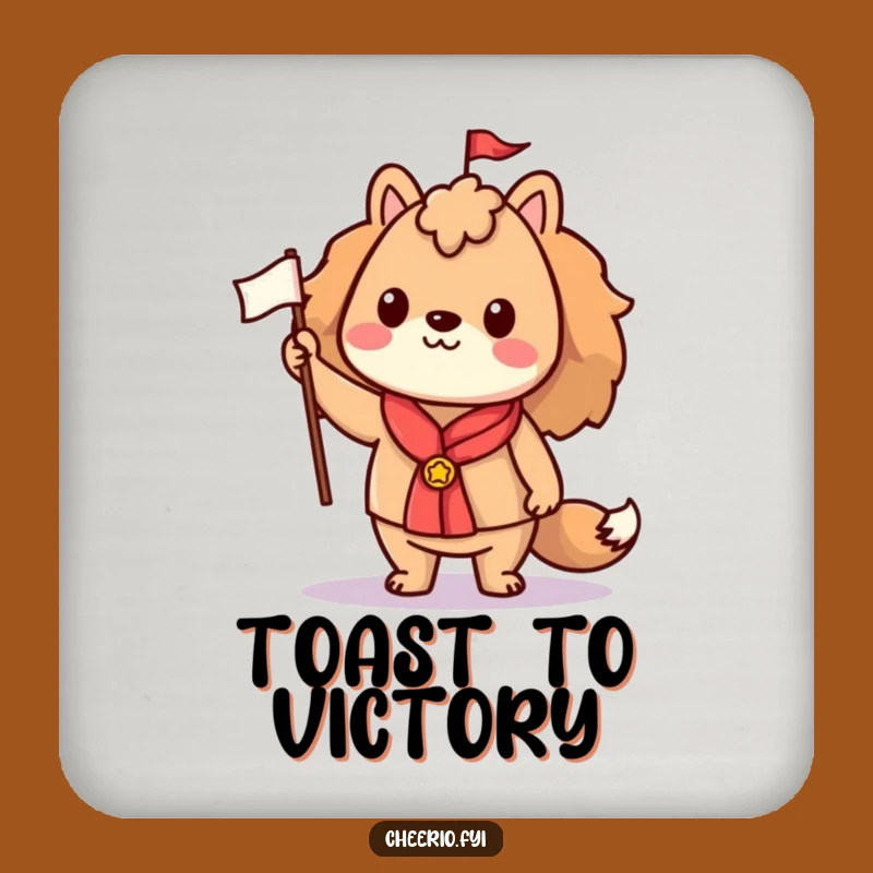 Funny Proud Animal Flag Coaster: Spirit Drink Protection, Humorous Gift