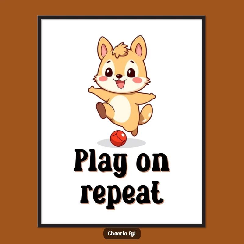 Funny Animal Kicker Poster, Add Playful Energy to Your Walls