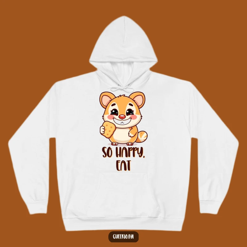Funny Biscuit Mascot Hoodie: Cozy Grin, Warm Humorous Treat Gift