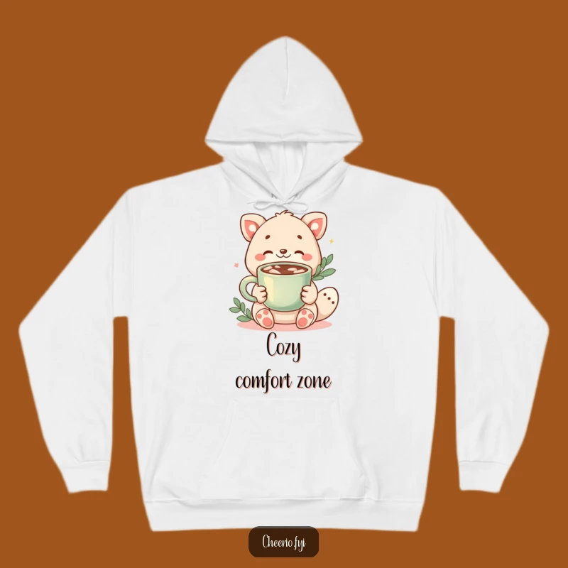 Funny Cozy Cocoa Animal Hoodie - Warm Comfort Sweatshirt Gift