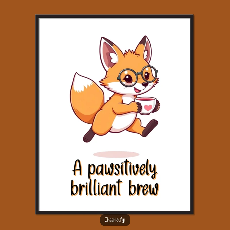 Free Printable Fox Wall Art: Dapper Funny Animal Downloadable Decor