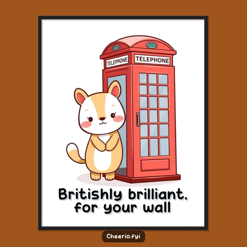 Funny Free Printable Wall Art: Animal & Phone Booth - Downloadable Charm!