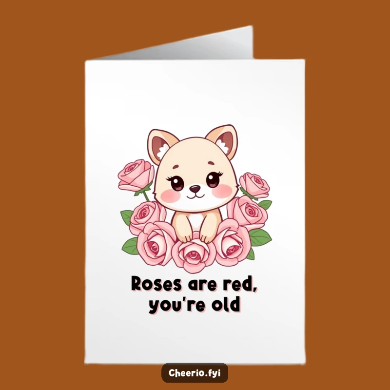 Free Printable Cheeky Animal Birthday Card: Funny Downloadable Gift for a Laugh!