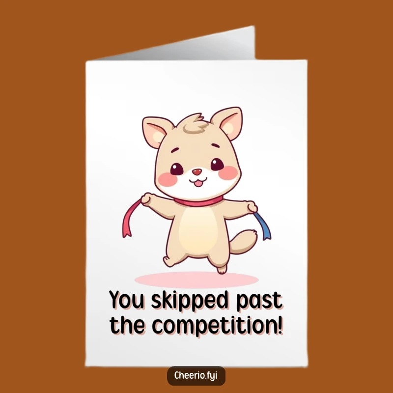Free Printable Congrats Card: Skipper Animal's Victory, Energetic DIY Downloadable Gift!
