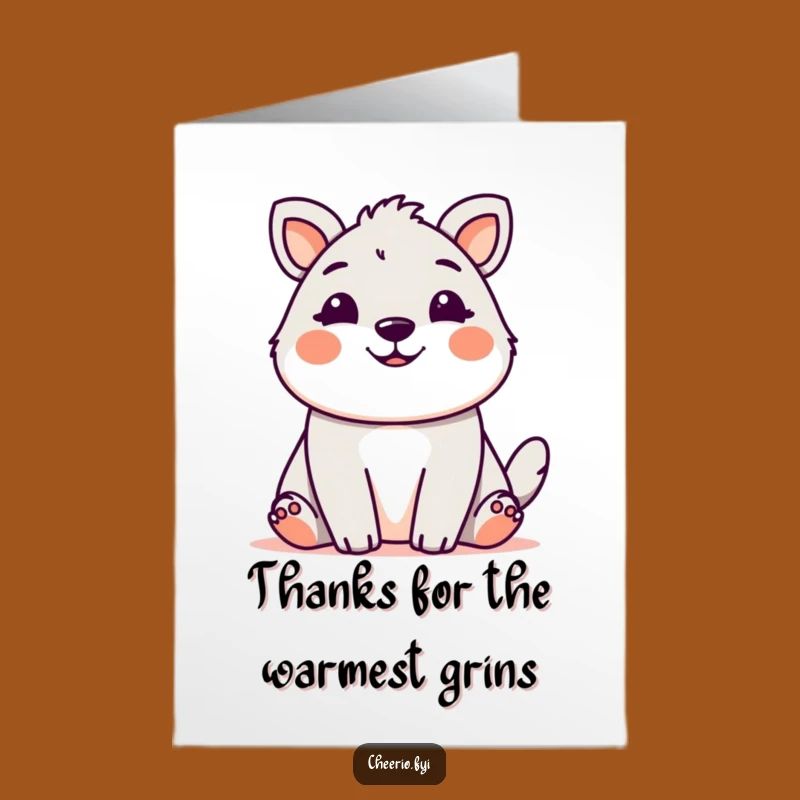 Free Printable Thank You Card: Welcoming Smile, Heartfelt Downloadable Gift