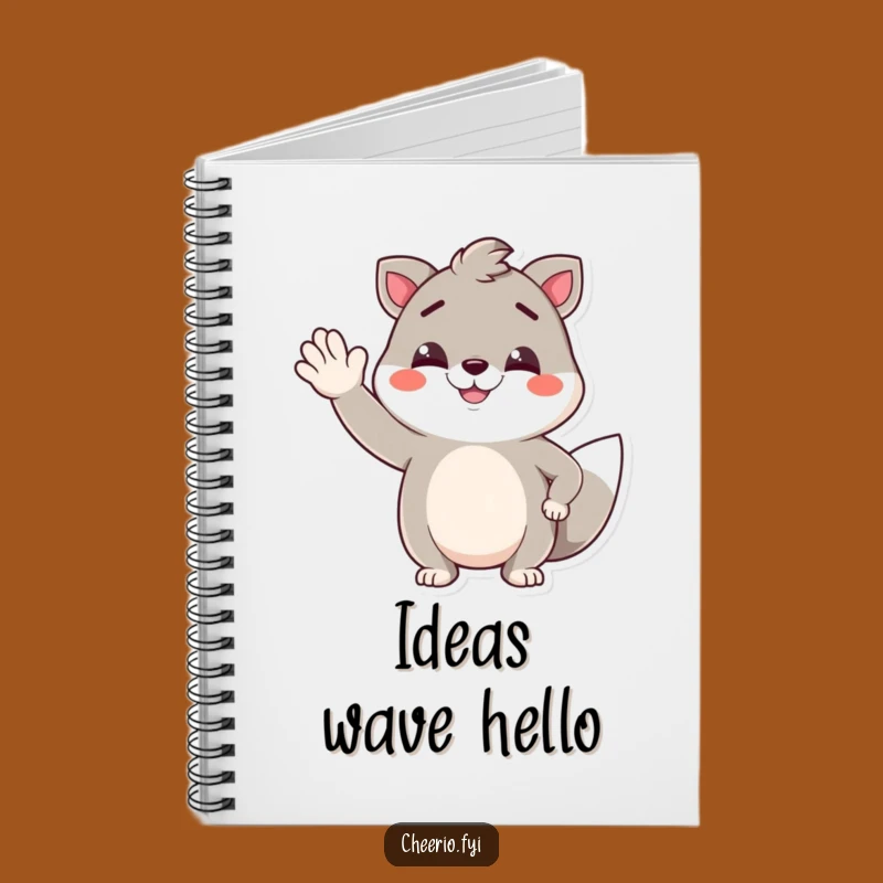 Funny Jaunty Wave Animal Notebook: Smirk & Wave, Fun Journal Gift