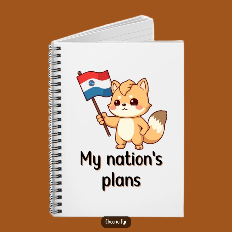 Funny Patriot Journal: Determined Animal Flag - Record Your Ideals