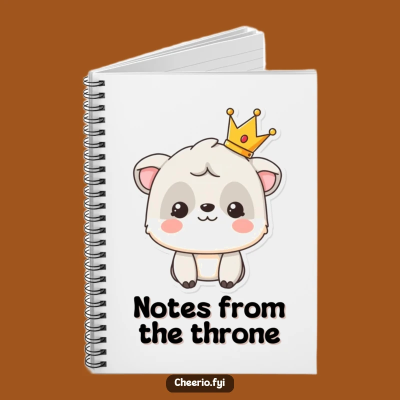 Funny Royal Animal Notebook: Journal with Crowned Character, Ideal Funny Gift