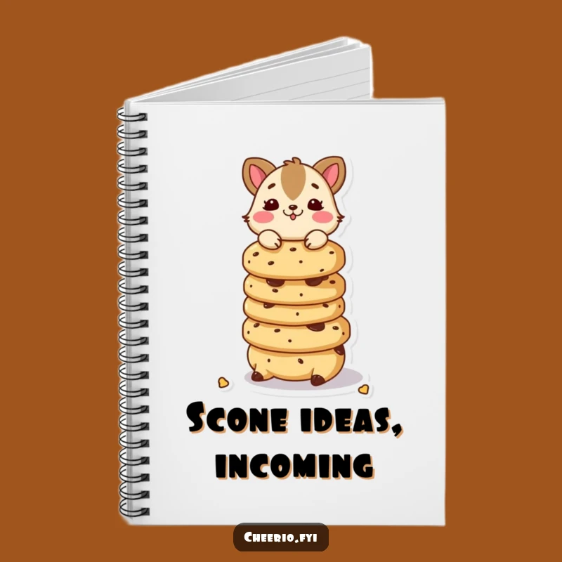 Funny Scone Balancing Animal Notebook: Journal with Playful Character, Ideal Funny Gift