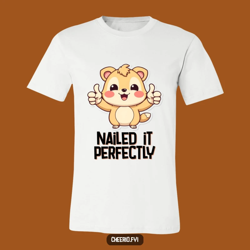 Funny Happy Bear T-Shirt: Joyful Approval with Thumbs Up