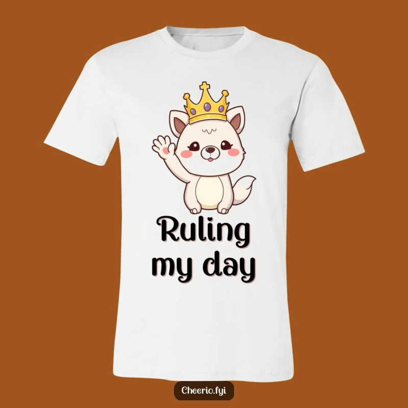 Funny Regal Animal Crown Wave T-Shirt: Wear Your Royal Humor with Pride, Great Gift