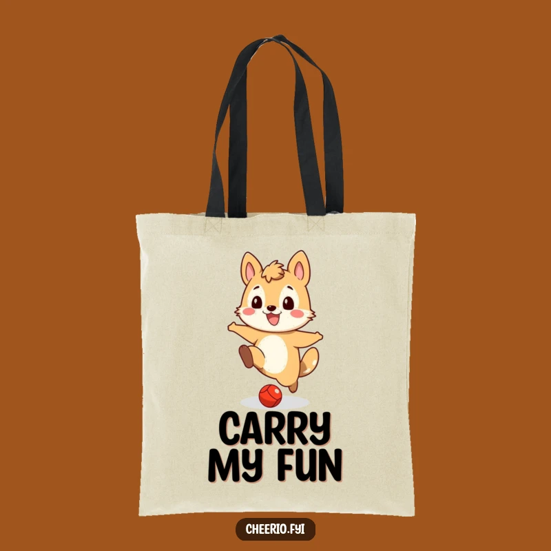 Funny Animal Kicker Tote Bag, Carry Your Fun Playful Essentials
