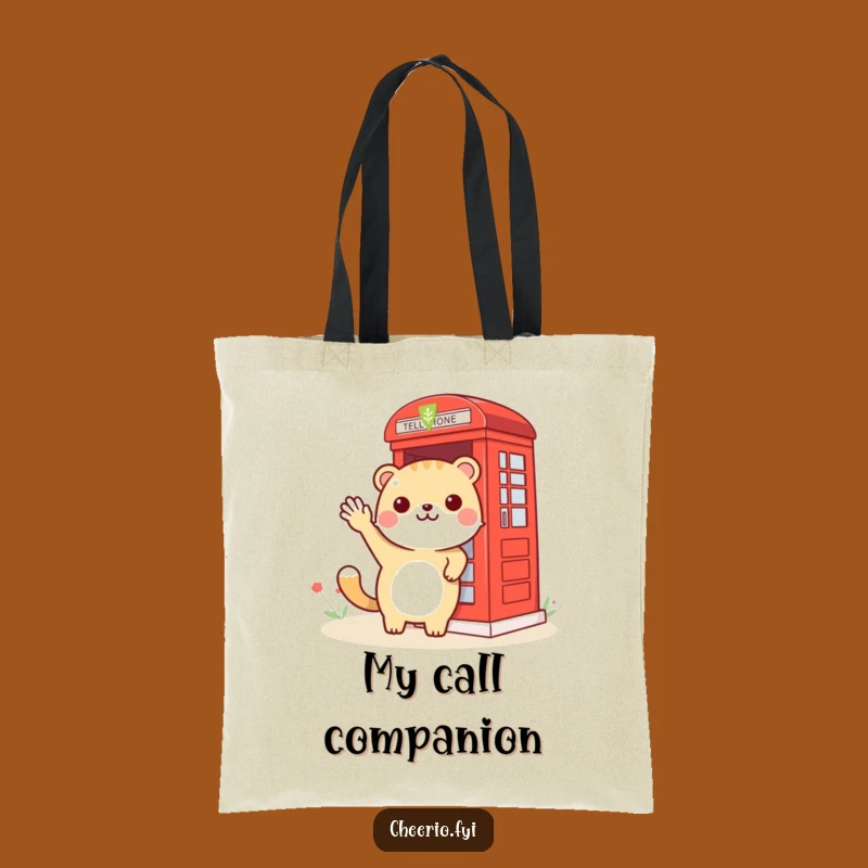 Funny Animal Phone Booth Tote Bag: Carry Your Hello in Style